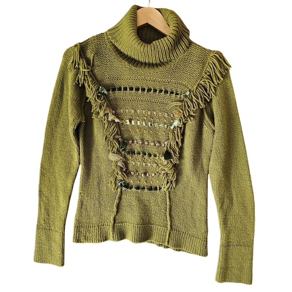 Angel of the North Bits & Bobs Sweater Pullover Size Medium ANTHROPOLOGIE